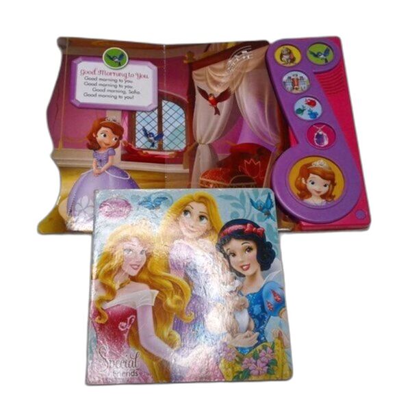 Disney Princess Board Book Bundle Sofia Princess in Training Song Book + More - Picture 1 of 8